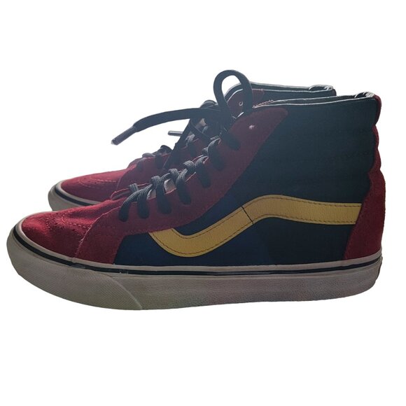 Vans Sk8-Hi OTW Multicolor Block Sneakers red suede Womens 8 Mens 6.5 - Picture 8 of 16